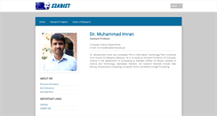 Desktop Screenshot of imran.szabist-isb.edu.pk